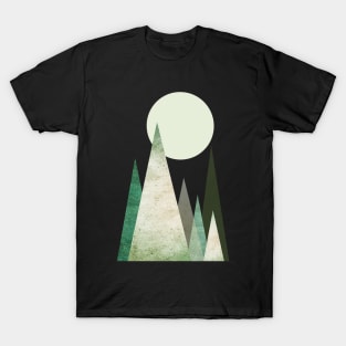 Scandi Green Mountain Range T-Shirt